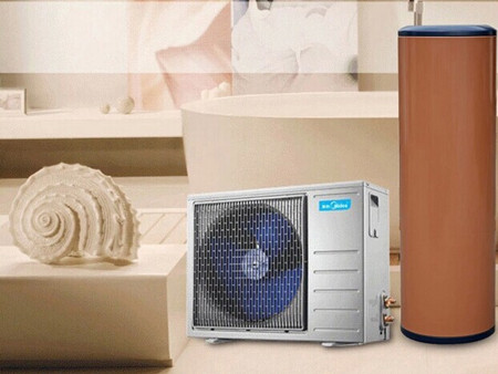 美的空气能热水器1度电在家泡温泉