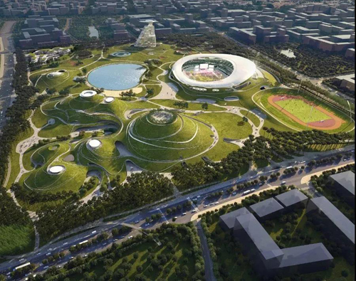mad衢州体育公园方案全球最大的覆土建筑群