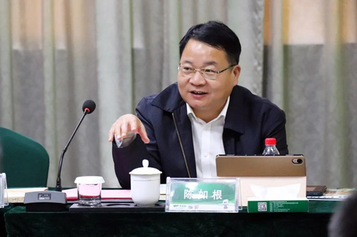 余杭区委副书记,区长陈如根一行莅临千年舟集团调研指导